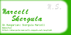 marcell skergula business card